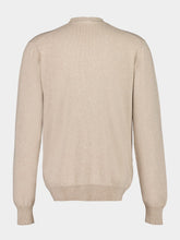 Light Beige Cashmere Buttoned Cardigan