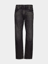 Balmain Dark Grey Regular-Fit Denim Jeans