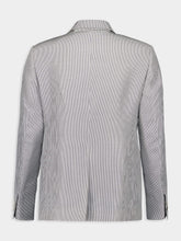 Fendi Grey Pinstripe Single-Breasted Blazer