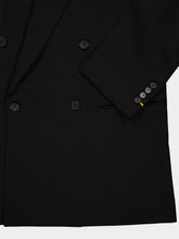 Fendi Black Double-Breasted Wool Blazer