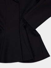 Fendi Black Wool Peplum Jacket