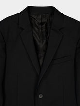 Fendi Black Kid Mohair Single-Breasted Blazer
