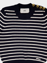 Ami Paris Navy Striped Sailor Sweater