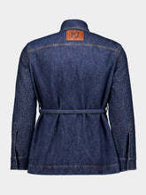 Fendi Dark Blue Denim Belted Jacket