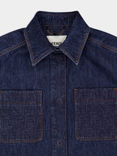 Fendi Dark Blue Denim Belted Jacket