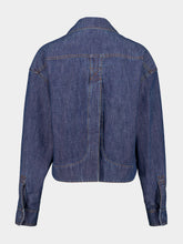 Fendi Navy Blue Chambray Short Jacket