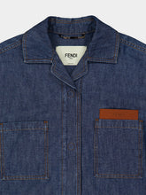 Fendi Navy Blue Chambray Short Jacket