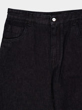 Fendi Black Straight-Leg Jeans with FF Turn-Up Hem