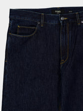 Fendi Dark Blue Straight-Leg Denim Jeans