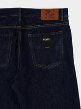 Fendi Dark Blue Straight-Leg Denim Jeans