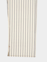 Fendi Beige FF Denim Jeans with Light Blue Stripes
