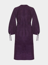 Paula Fluorita Suede Midi Dress