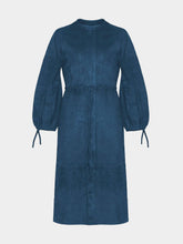 Paula Fluorita Suede Midi Dress