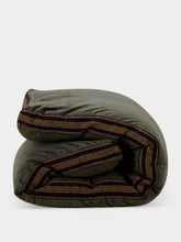 Madam Stoltz Grey and Black Cotton Velvet Mattress