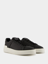 Balmain Black and White B-Court Calfskin Trainers