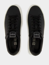 Balmain Black and White B-Court Calfskin Trainers