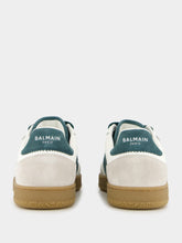 Balmain White Swan Leather and Suede Trainers