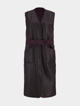 Fendi Dark Purple Sheepskin Gilet