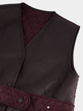 Fendi Dark Purple Sheepskin Gilet