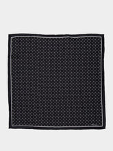 Dolce & Gabbana Black Silk Polka-Dot Scarf