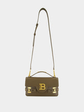 Balmain Khaki B-Buzz 24 Leather Bag