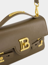 Balmain Khaki B-Buzz 24 Leather Bag