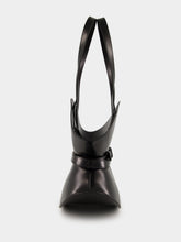 Balmain Black Shuffle Medium Leather Bag