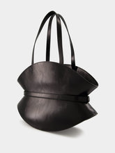 Balmain Black Shuffle Medium Leather Bag