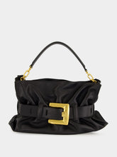 Balmain Black Medium Anthem Bag in Calfskin Leather