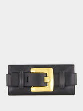 Balmain Black Anthem Calfskin Clutch Bag