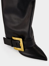 Balmain Black Anthem Calfskin Boots