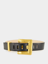 Balmain Black Anthem Leather Belt