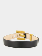Balmain Black Anthem Leather Belt