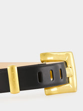 Balmain Black Anthem Leather Belt