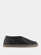 Lemaire Black Low-Top Linoleum Piped Leather Sneakers