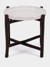 Tinja Dark Brown Wood Side Table