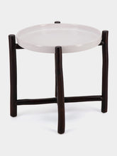 Tinja Dark Brown Wood Side Table