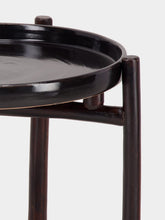 Tinja Black Mida Dark Brown Wood Table
