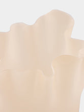 Venini Beige Fazzoletto 24 Murano Glass Vase