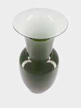 Venini Green Opalino 42 Glass Vase
