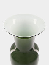 Venini Green Opalino 42 Glass Vase
