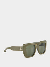 Emmanuelle Khanh Olive Green Foxy Sunglasses