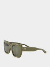 Emmanuelle Khanh Olive Green Foxy Sunglasses
