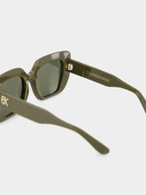 Emmanuelle Khanh Olive Green Foxy Sunglasses