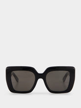 Emmanuelle Khanh Glossy Noir Foxy Sunglasses