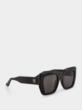 Emmanuelle Khanh Glossy Noir Foxy Sunglasses