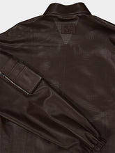 Fendi Dark Brown Perforated Nappa Leather Blouson
