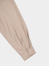 Fendi Dove Grey Leather Bomber Jacket