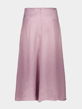 Fendi Mauve Pink FF Silk Skirt