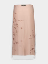 Fendi Pink Embroidered Tulle Skirt